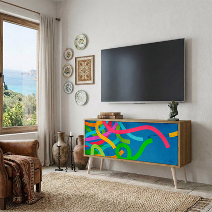 STREAMER TANGLE Kompakt TV-bänk med 2 dörrar