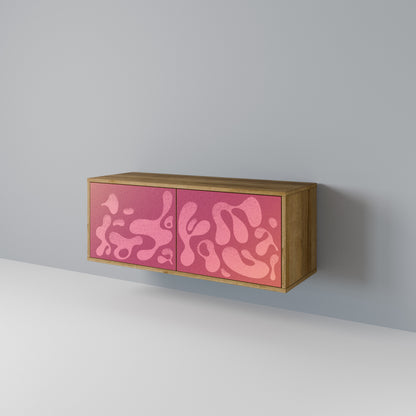 IRREGULAR PINK Kompakt TV-bänk med 2 dörrar