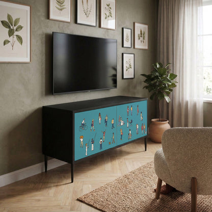COLLECTIVE STREAM Kompakt TV-bänk med 2 dörrar