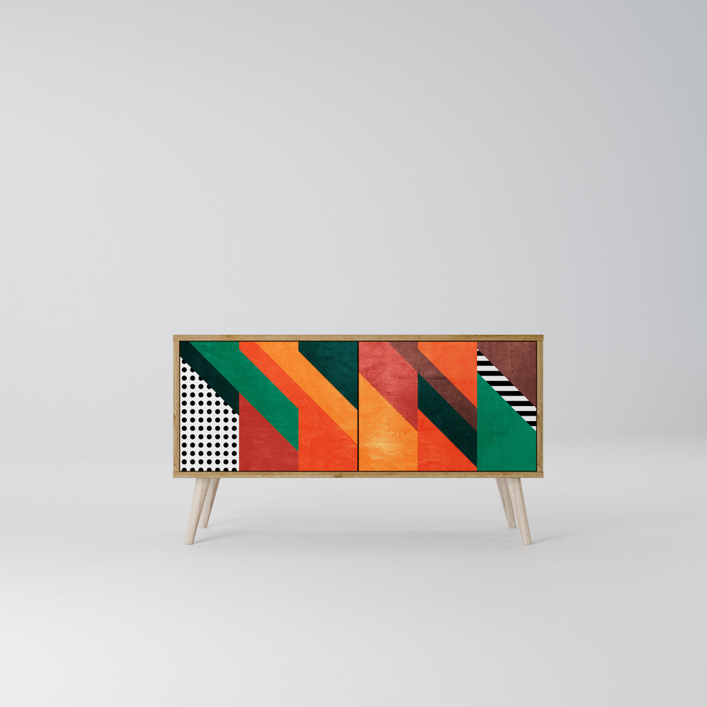 MAKESHIFT ARTISTRY Compact 2-Door TV Cabinet