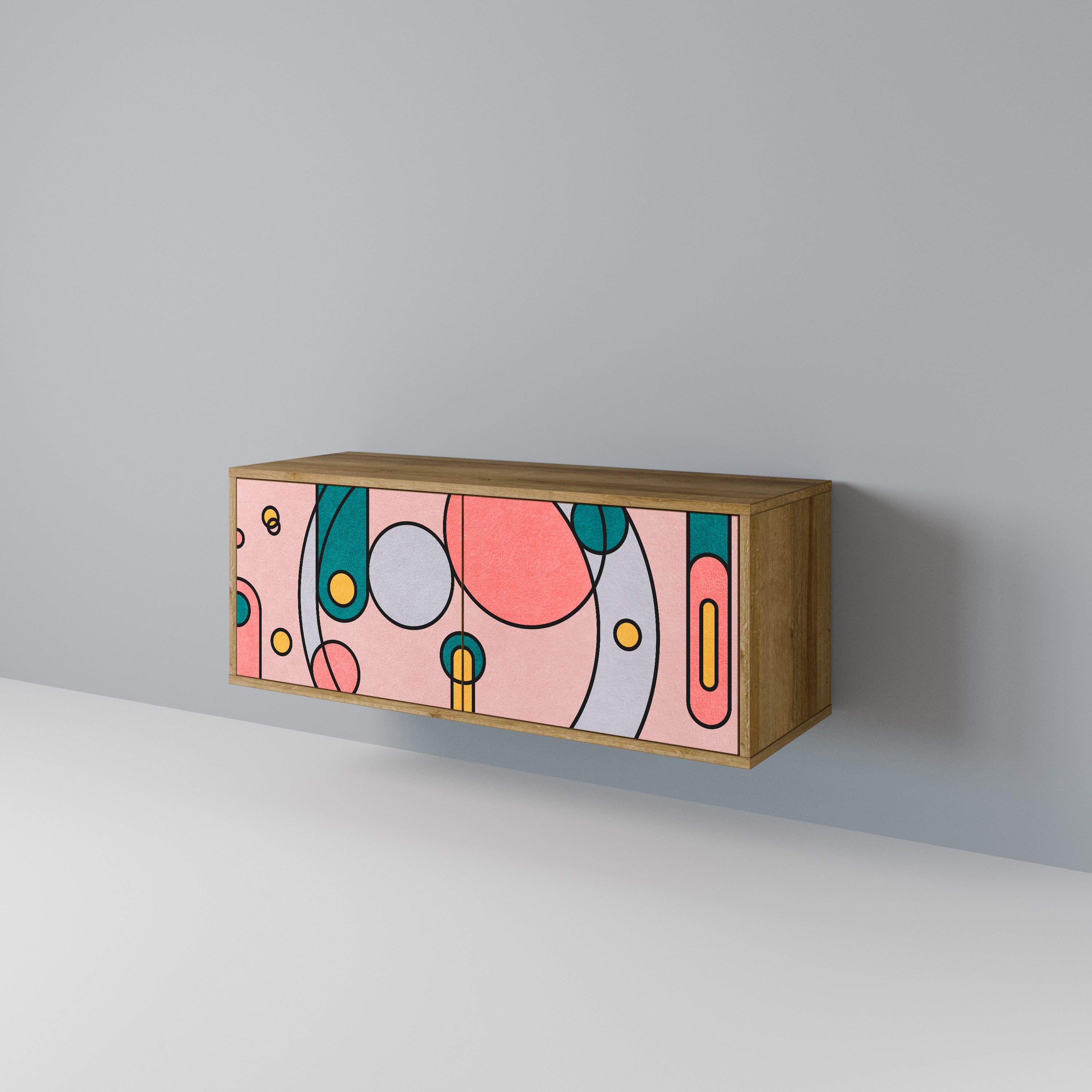 GOSSAMER ECHOES Kompakt TV-bänk med 2 dörrar