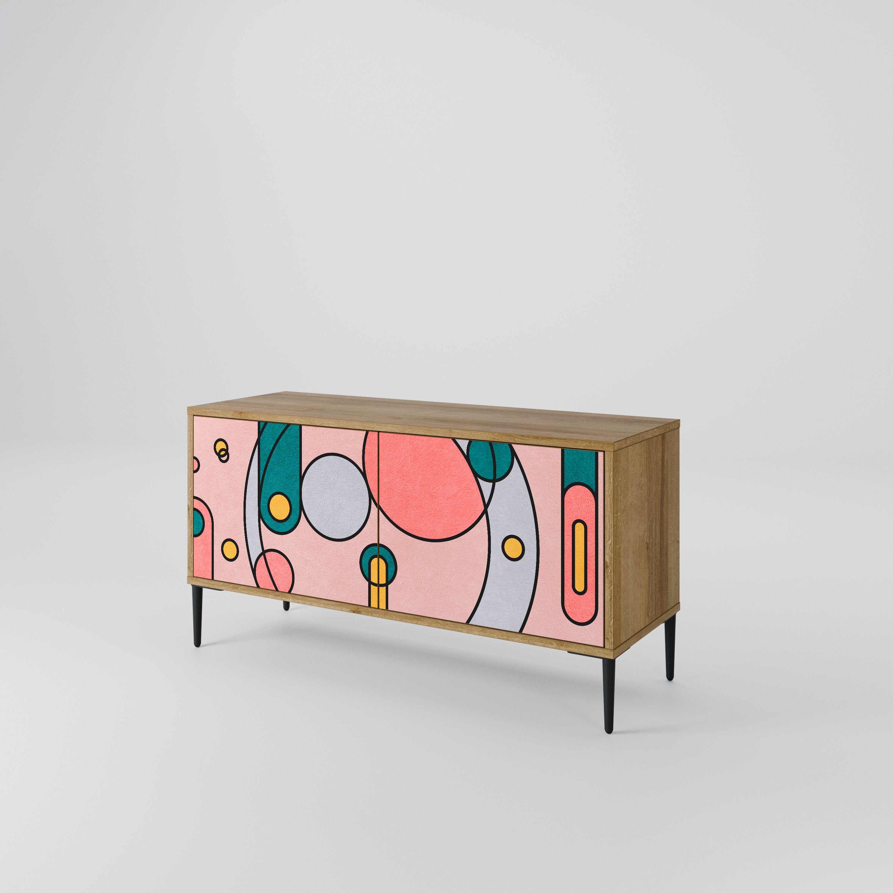 GOSSAMER ECHOES Kompakt TV-bänk med 2 dörrar