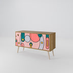 GOSSAMER ECHOES Kompakt TV-bänk med 2 dörrar