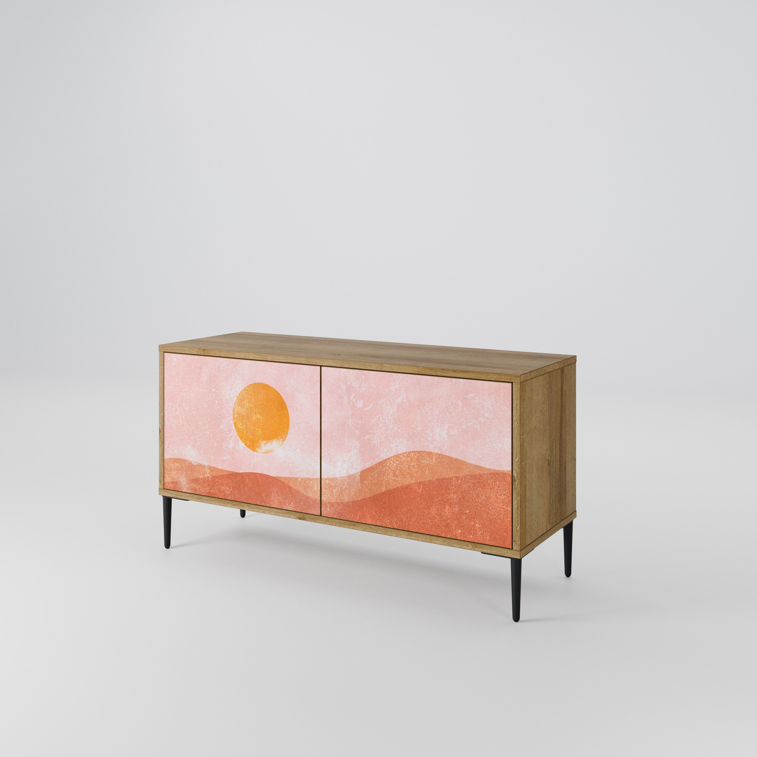 LUMINOUS SUNLIGHT Kompakt TV-bänk med 2 dörrar