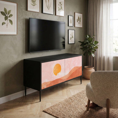 LUMINOUS SUNLIGHT Kompakt TV-bänk med 2 dörrar