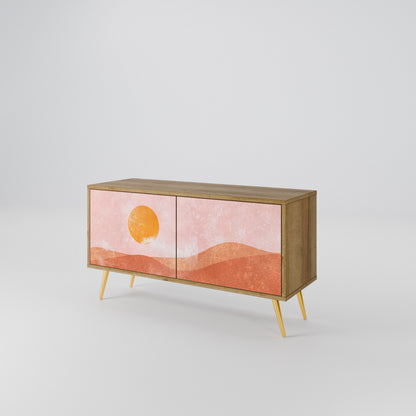 LUMINOUS SUNLIGHT Kompakt TV-bänk med 2 dörrar