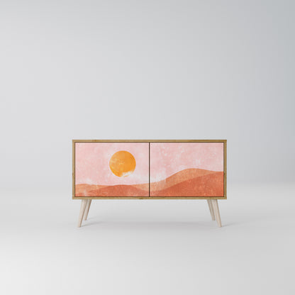 LUMINOUS SUNLIGHT Kompakt TV-bänk med 2 dörrar