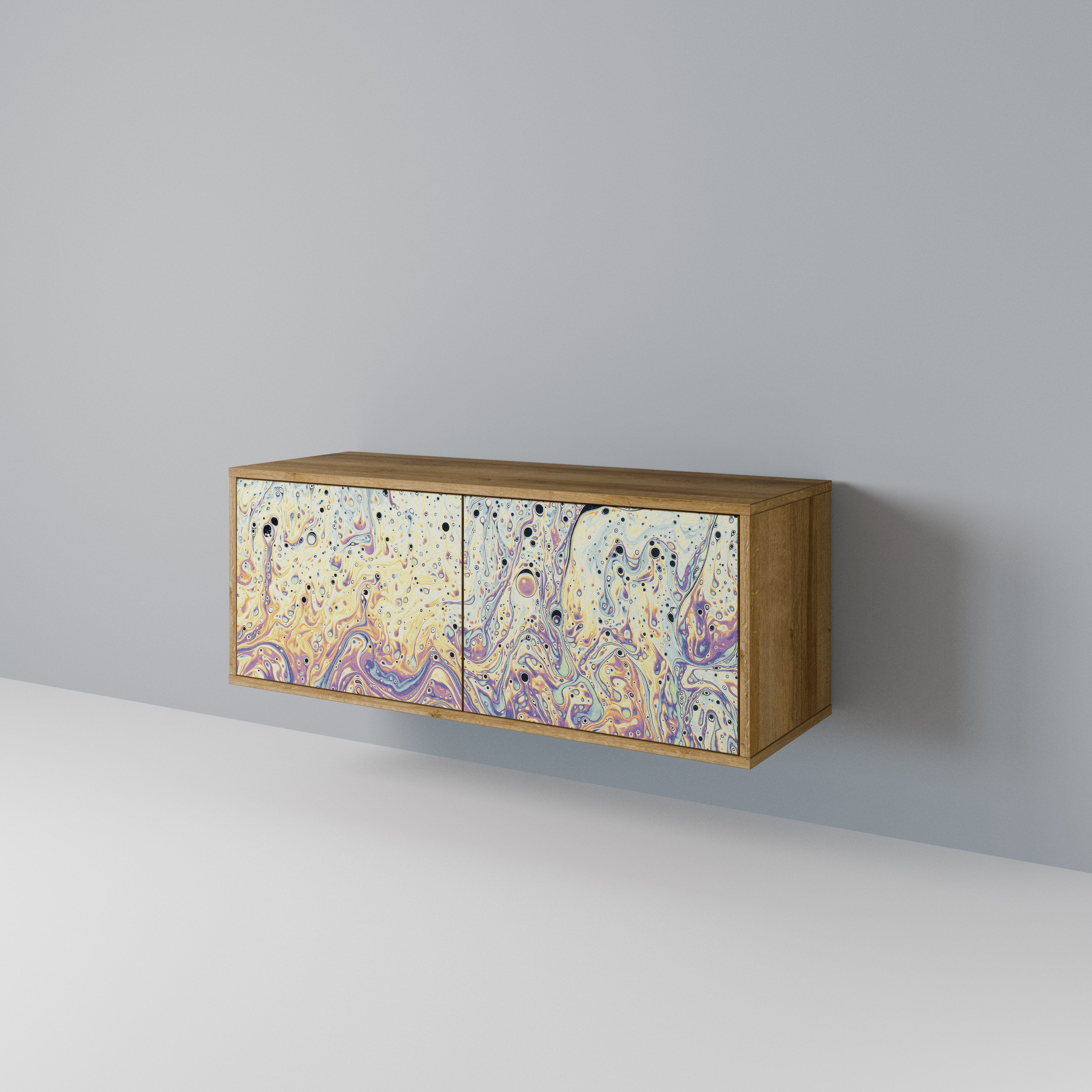 MOSAIC OF COLORS Kompakt TV-bänk med 2 dörrar