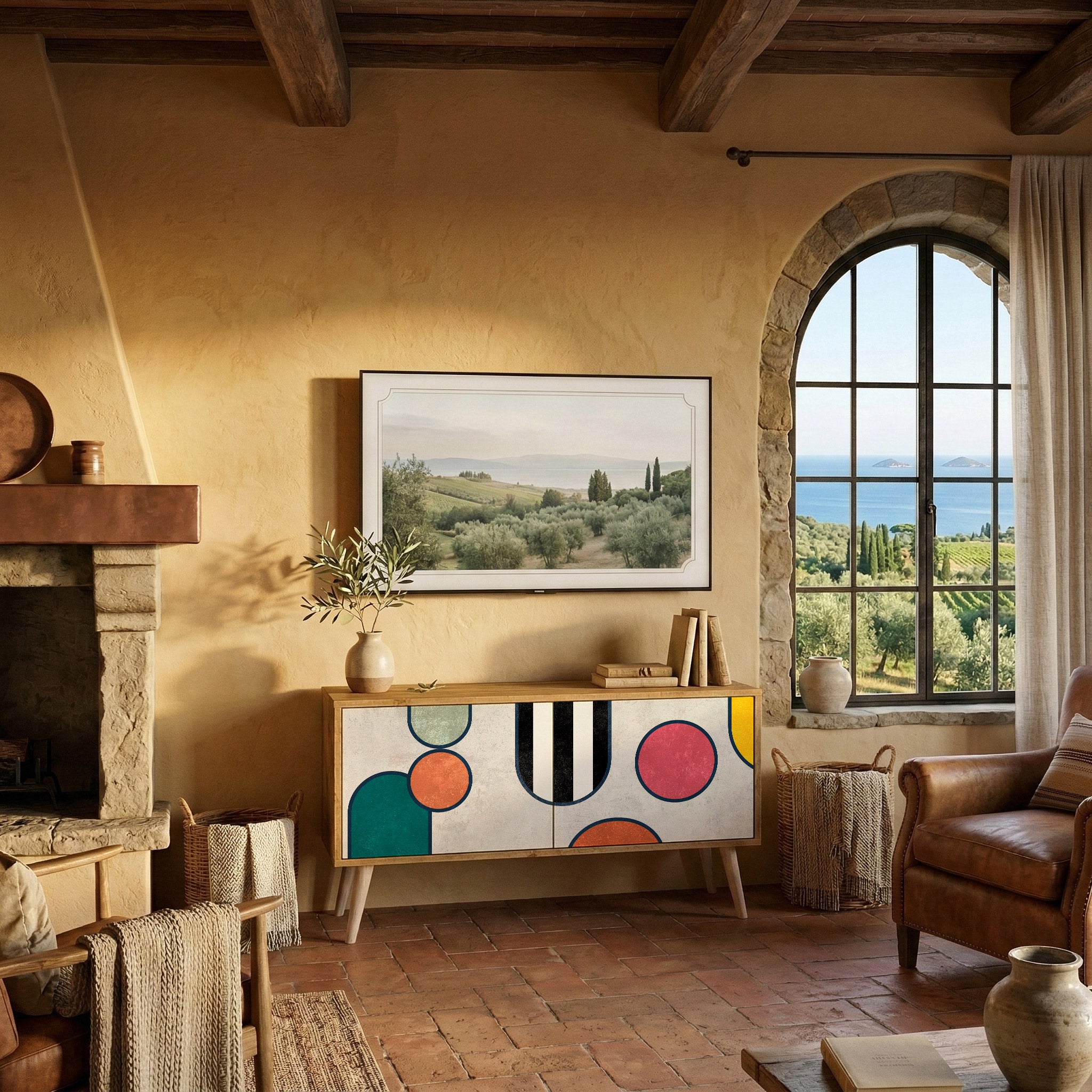 COOL STORY Compact 2-Door TV Cabinet