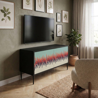 CHROMA CONTOURS Kompakt TV-bänk med 2 dörrar