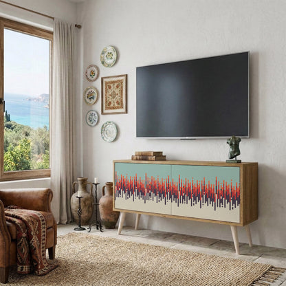 CHROMA CONTOURS Kompakt TV-bänk med 2 dörrar