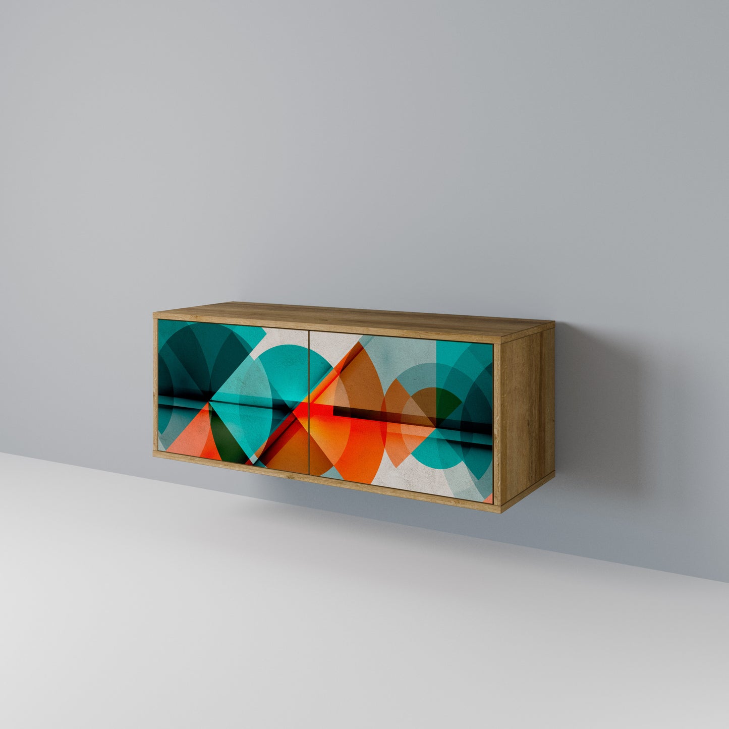 CIRCULAR RHAPSODY Kompakt TV-bänk med 2 dörrar