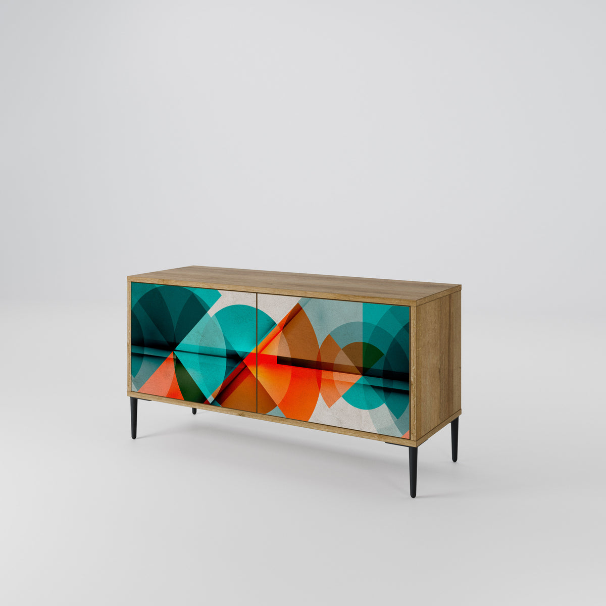 CIRCULAR RHAPSODY Compact 2-Door TV Cabinet