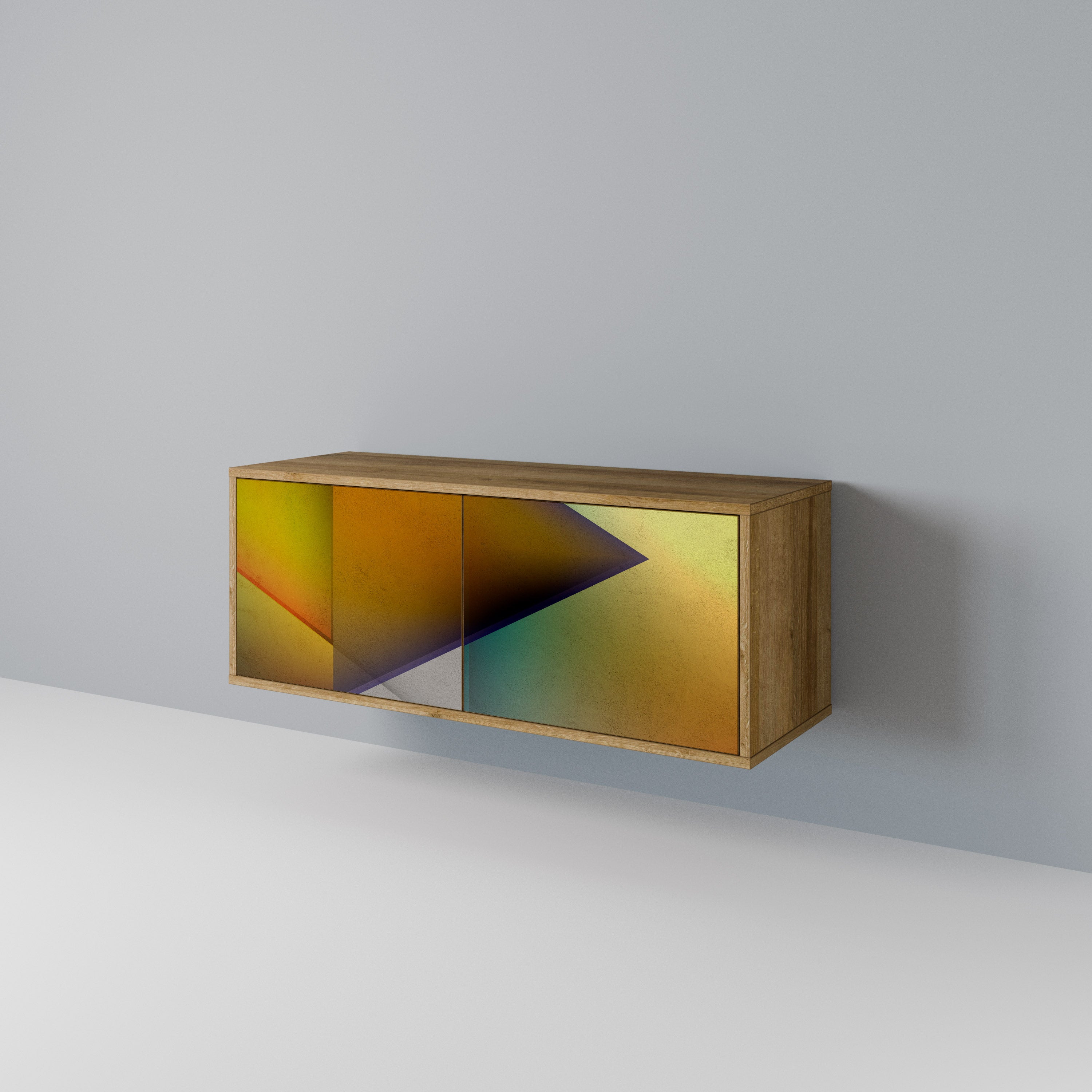 PIERCING SHARPNESS Kompakt TV-bänk med 2 dörrar