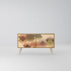 GEOMETRIC FUSION Compact 2-Door TV Cabinet