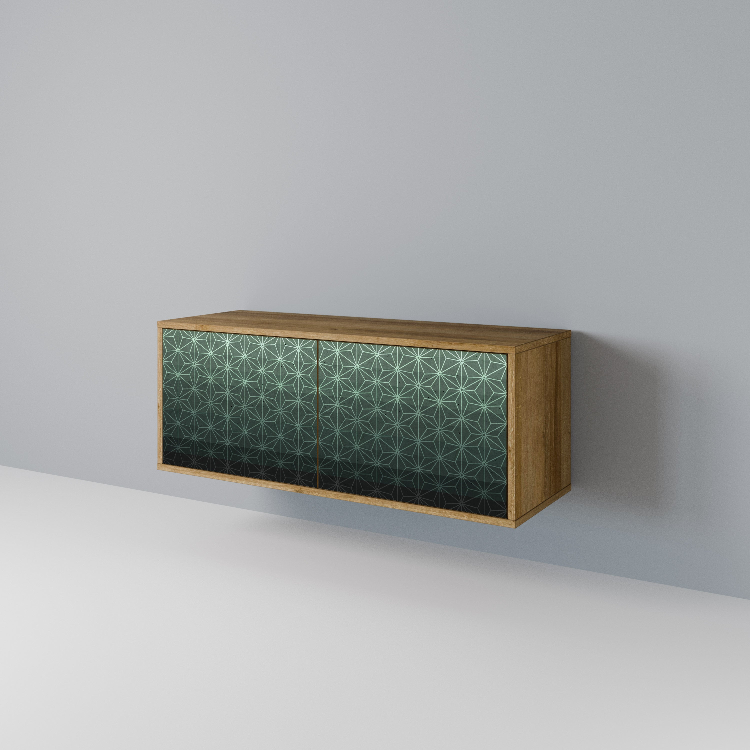 ORNAMENTAL GLIMMER Kompakt TV-bänk med 2 dörrar