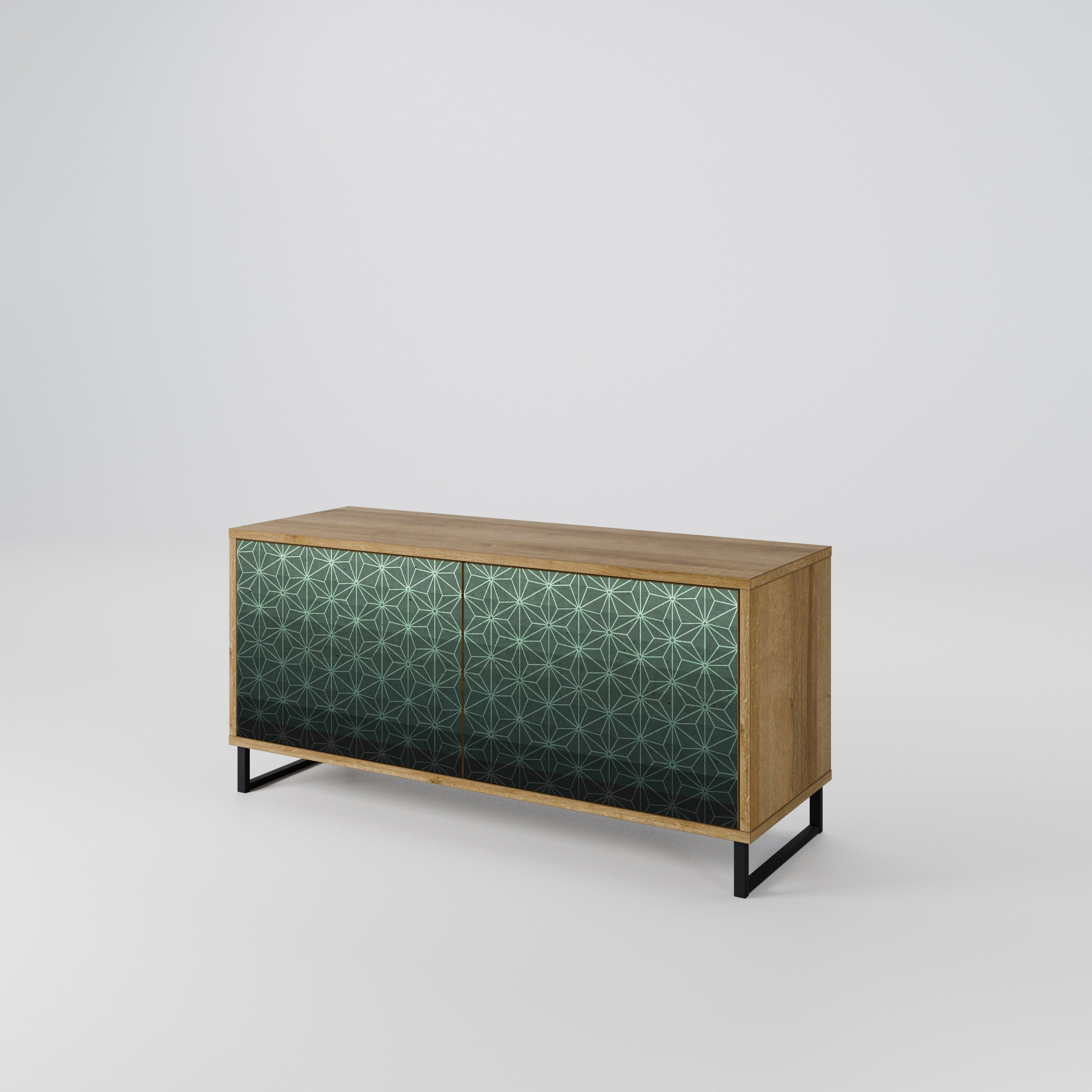 ORNAMENTAL GLIMMER Kompakt TV-bänk med 2 dörrar