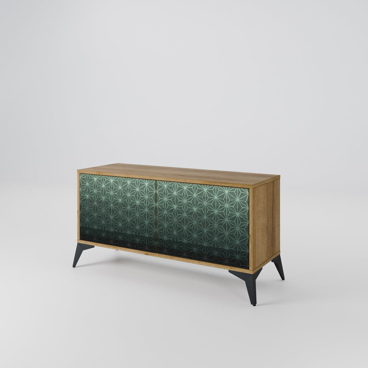 ORNAMENTAL GLIMMER Kompakt TV-bänk med 2 dörrar