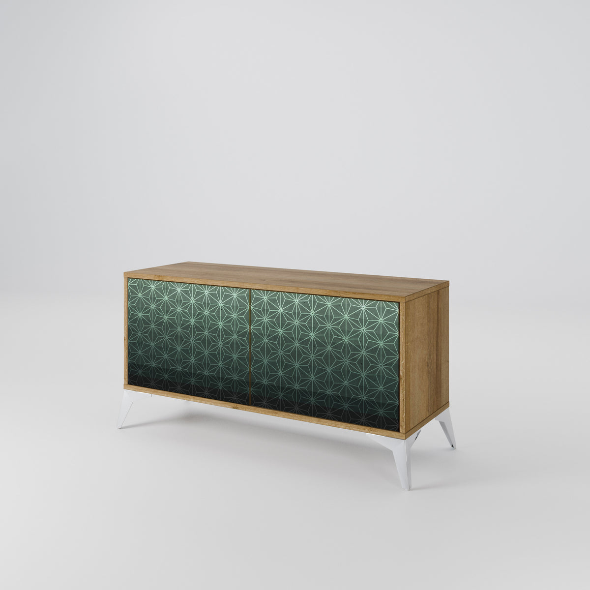 ORNAMENTAL GLIMMER Kompakt TV-bänk med 2 dörrar