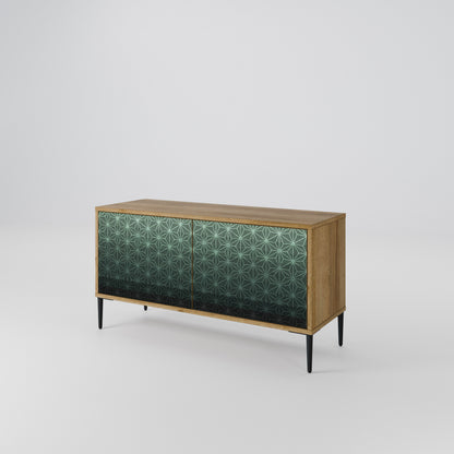 ORNAMENTAL GLIMMER Kompakt TV-bänk med 2 dörrar