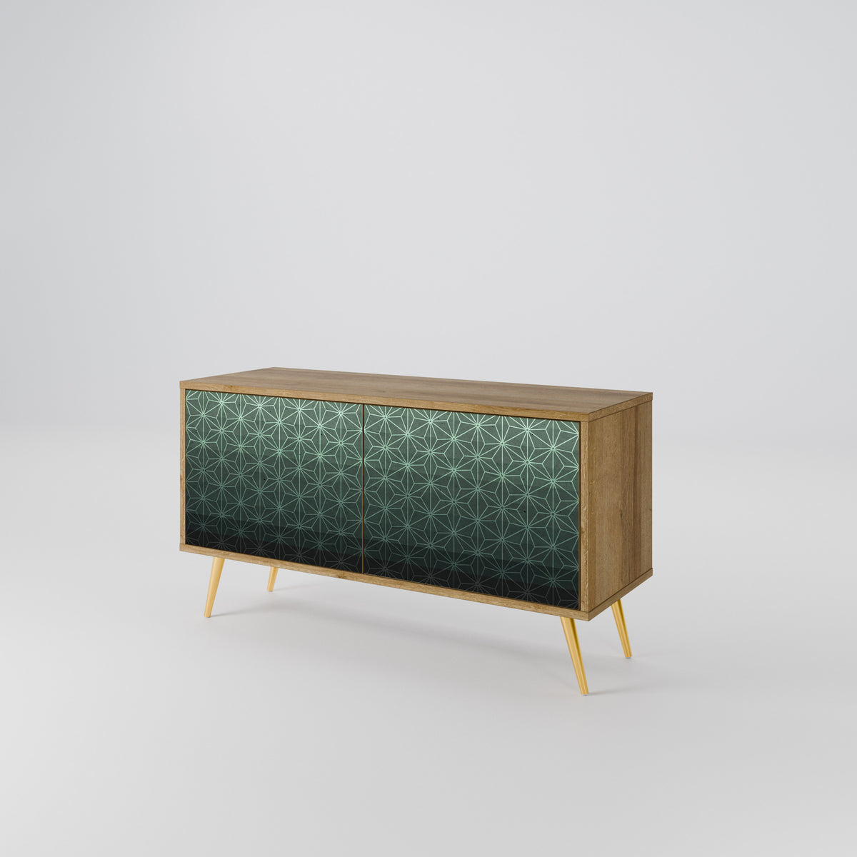 ORNAMENTAL GLIMMER Kompakt TV-bänk med 2 dörrar
