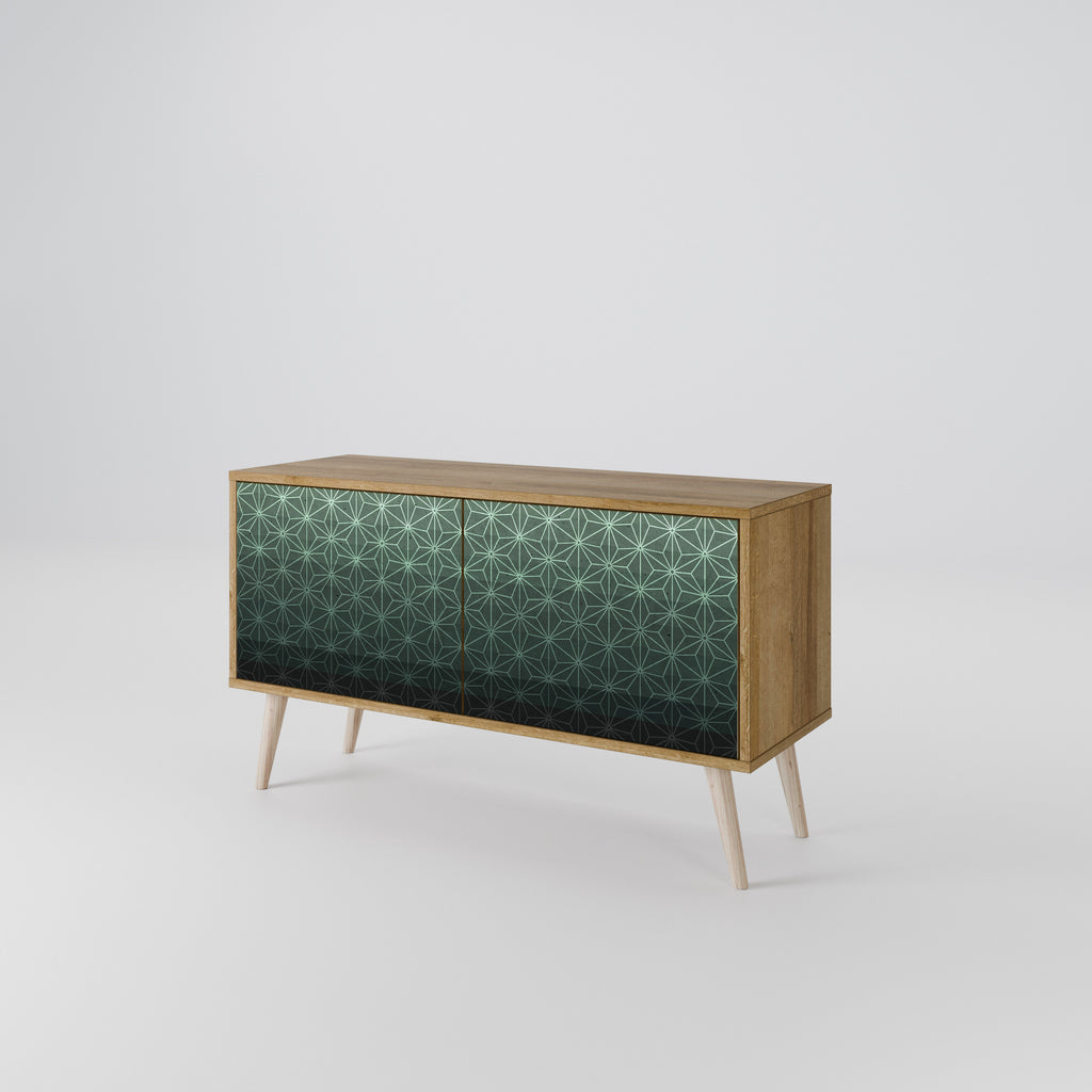 ORNAMENTAL GLIMMER Kompakt TV-bänk med 2 dörrar