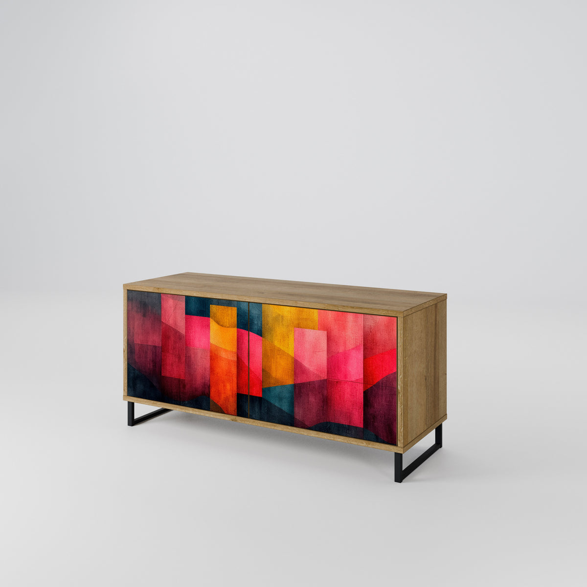 COLORFUL SOUNDS Kompakt TV-bänk med 2 dörrar