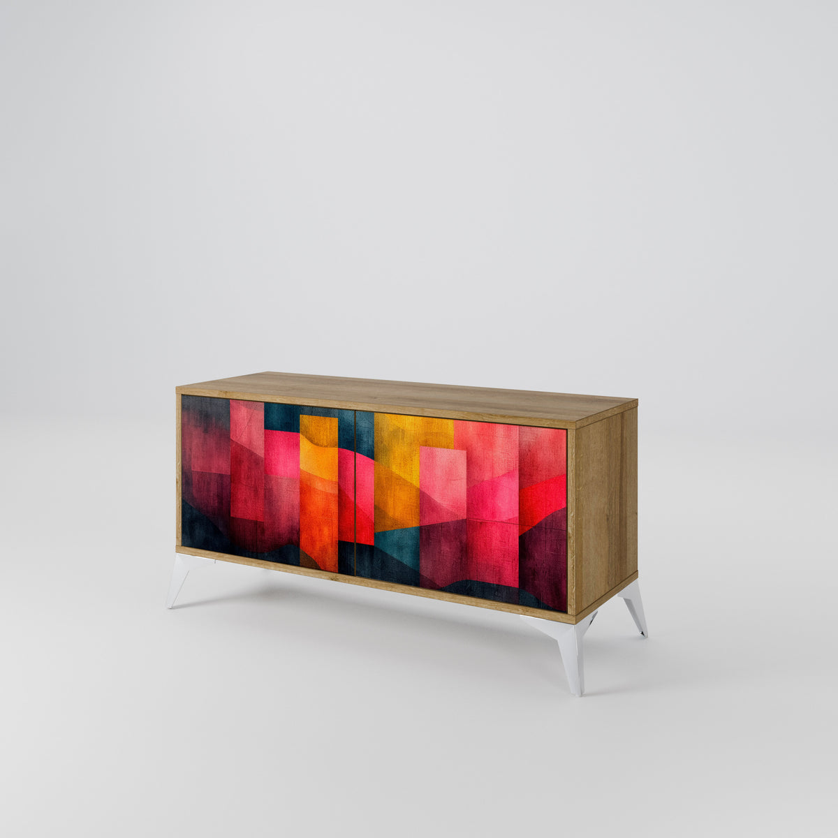 COLORFUL SOUNDS Kompakt TV-bänk med 2 dörrar