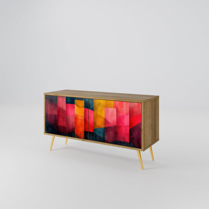 COLORFUL SOUNDS Kompakt TV-bänk med 2 dörrar