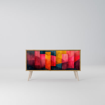 COLORFUL SOUNDS Kompakt TV-bänk med 2 dörrar