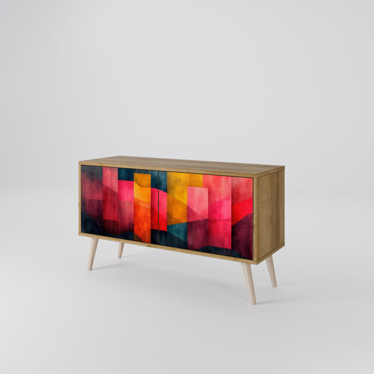 COLORFUL SOUNDS Kompakt TV-bänk med 2 dörrar