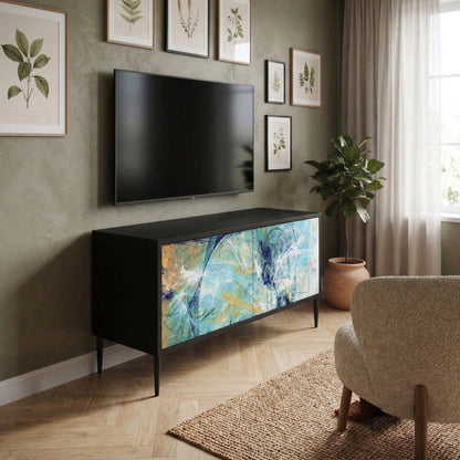 ABSTRACT THOUGHTS Kompakt TV-bänk med 2 dörrar