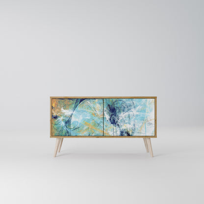ABSTRACT THOUGHTS Kompakt TV-bänk med 2 dörrar