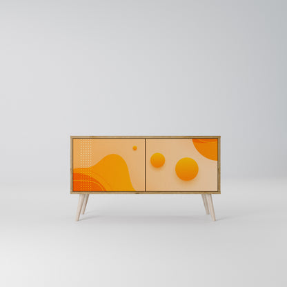ORANGE ARRANGEMENT Kompakt TV-bänk med 2 dörrar