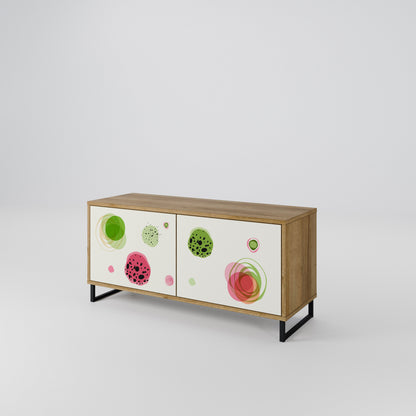 COLORFUL COSMOS Kompakt TV-bänk med 2 dörrar