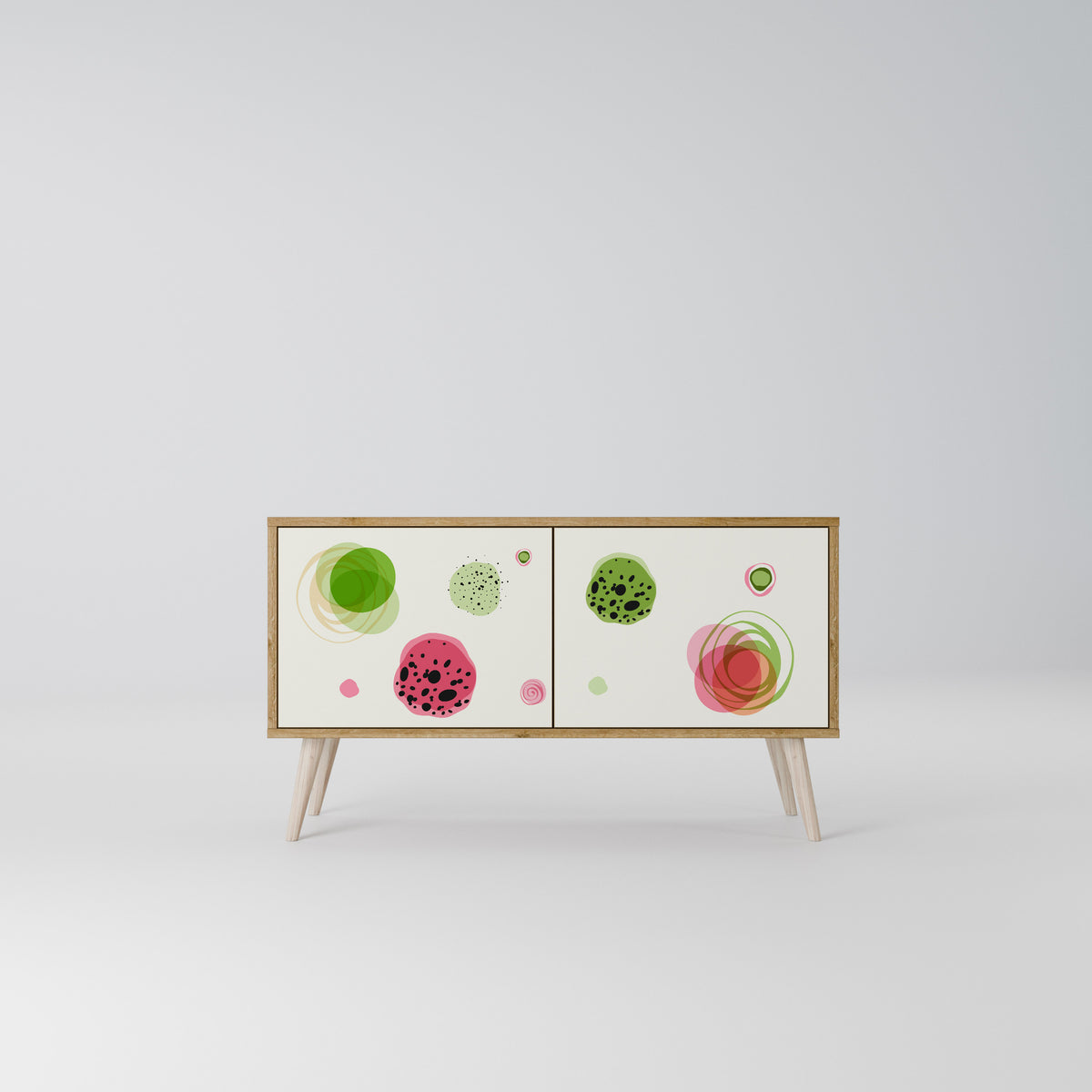 COLORFUL COSMOS Kompakt TV-bänk med 2 dörrar