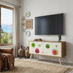 COLORFUL COSMOS Kompakt TV-bänk med 2 dörrar