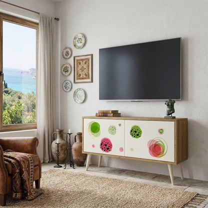 COLORFUL COSMOS Kompakt TV-bänk med 2 dörrar