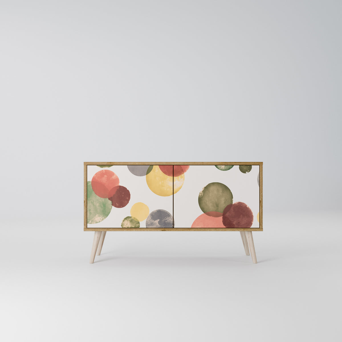 FLEETING HAPPINESS Kompakt TV-bänk med 2 dörrar