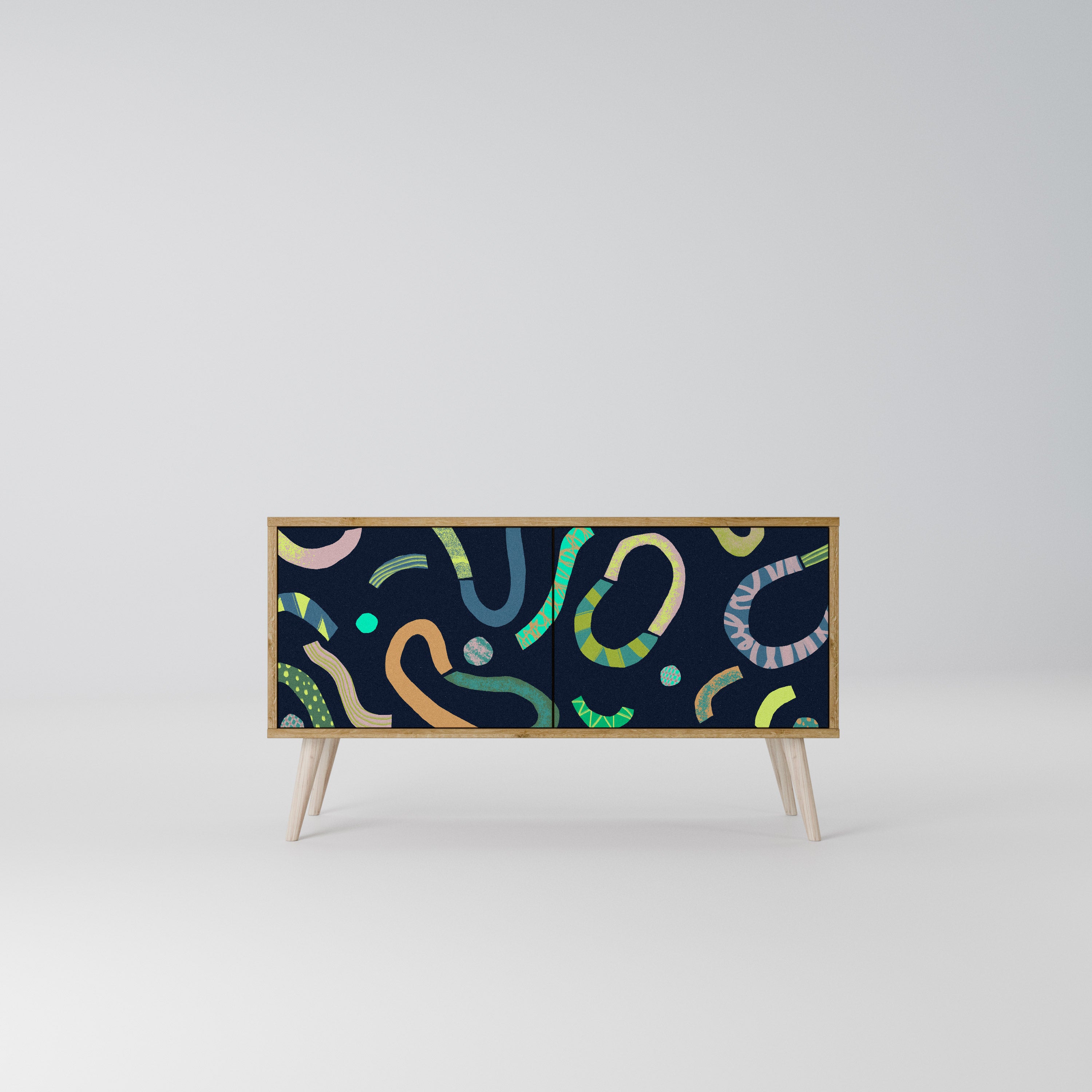 CONTRAST DANCE Compact 2-Door TV Cabinet