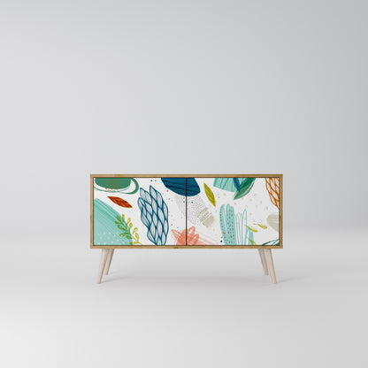 BOTANICAL HURRICANE Kompakt TV-bänk med 2 dörrar