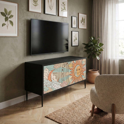 MYSTICAL STRUCTURE Kompakt TV-bänk med 2 dörrar