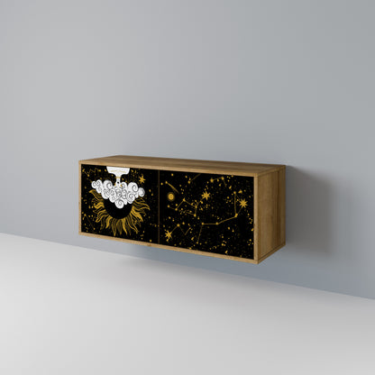 STELLAR CONSTELLATIONS Kompakt TV-bänk med 2 dörrar