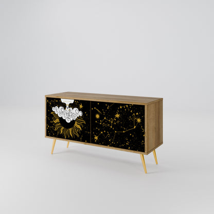 STELLAR CONSTELLATIONS Kompakt TV-bänk med 2 dörrar