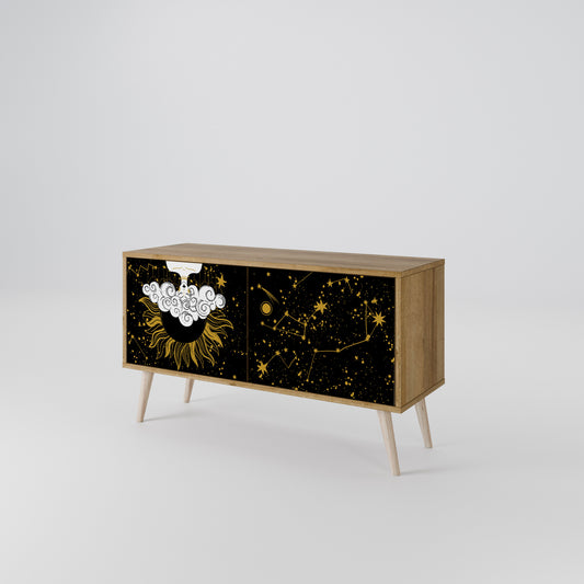 STELLAR CONSTELLATIONS Kompakt TV-bänk med 2 dörrar