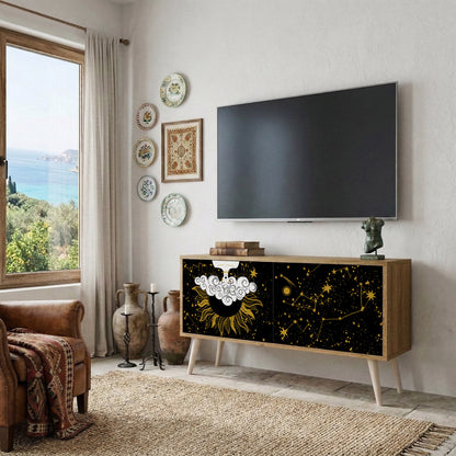 STELLAR CONSTELLATIONS Kompakt TV-bänk med 2 dörrar