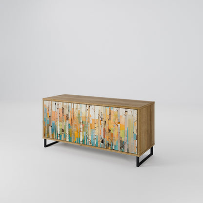 BIRCH KALEIDOSCOPE Kompakt TV-bänk med 2 dörrar