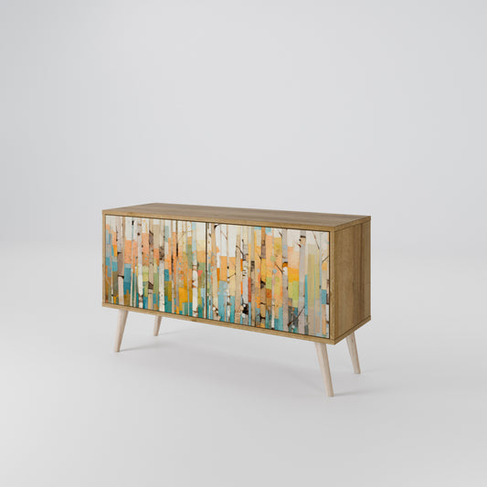 BIRCH KALEIDOSCOPE Kompakt TV-bänk med 2 dörrar