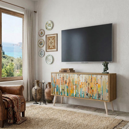 BIRCH KALEIDOSCOPE Kompakt TV-bänk med 2 dörrar