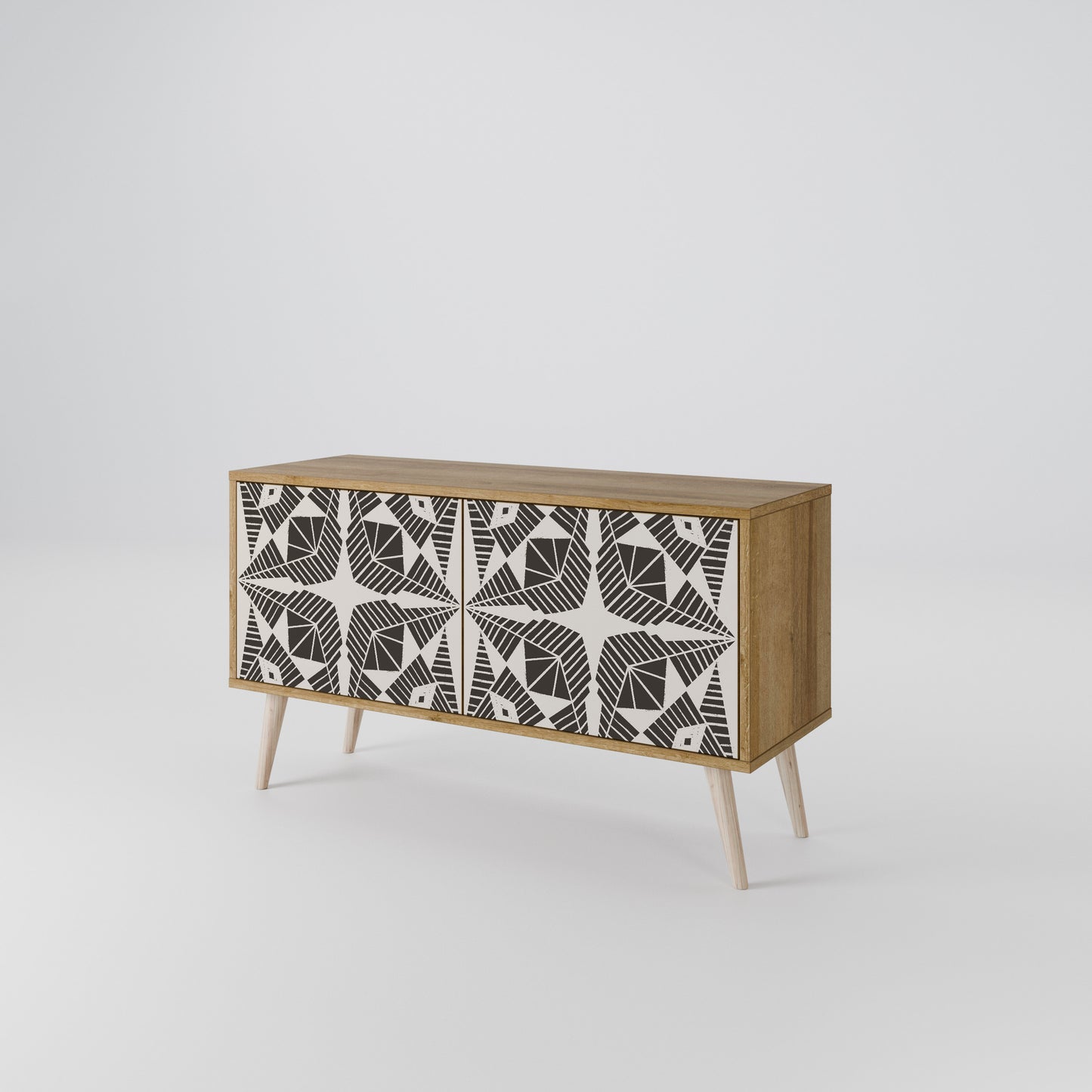 MONOCHROME NEXUS Kompakt TV-bänk med 2 dörrar